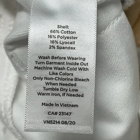 NWOT Talbots Modern Ankle Denim Jeans White 2 - Picture 14 of 15